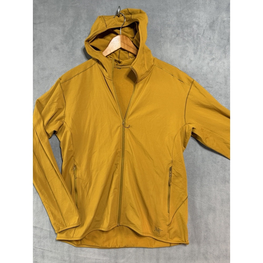 Arc'teryx Dallen Fleece Hoodie Men's M Yellow Full Zip Jacket Preppy Gorpcore